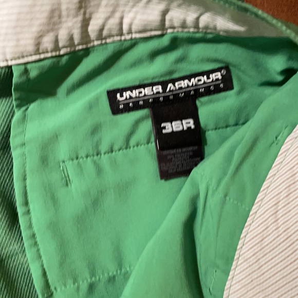 Under Armour Golf Shorts 36 Green - Picture 2 of 4